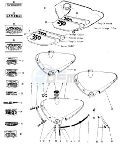 A1 250 SAMURAI drawing OIL TANK