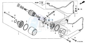 CBR125RF CBR125R 2ED - (2ED) drawing STARTER MOTOR