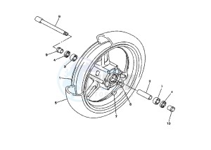 FJR 1300 drawing FRONT WHEEL