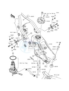 KLX250 KLX250SFF XX (EU ME A(FRICA) drawing Fuel Tank