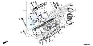 CTX1300AE CTX1300A UK - (E) drawing RIGHT CYLINDER HEAD