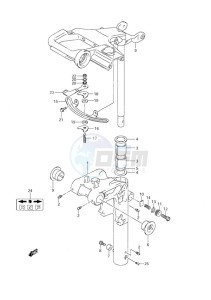 DF 9.9 drawing Swivel Bracket Non-Remote Control