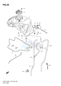 GSX-R1000 (E3-E28) drawing FUEL TANK (GSX-R1000L1 E28)