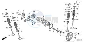 CRF150R9 Europe Direct - (ED / 2ED) drawing CAMSHAFT/VALVE