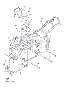 XVS1300A MIDNIGHT STAR (1CS4) drawing FRAME