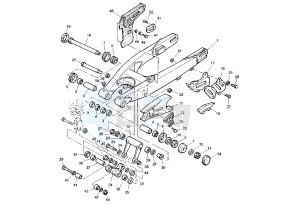 TT R 600 drawing REAR ARM