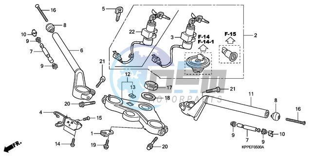 HANDLE PIPE/TOP BRIDGE