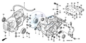 CRF450RA Europe Direct - (ED) drawing CRANKCASE