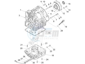 California 1400 Touring SE ABS 1380 drawing Crankcases I