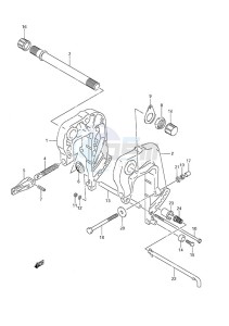 DF 25 V-Twin drawing Clamp Bracket