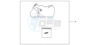 CBR1000RR9 Korea - (KO / MME) drawing INDOOR CYCLE COVER