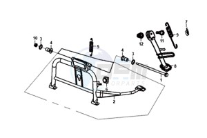 JET 14 45KMH 50 (L8) EU EURO4 drawing MIDDLE STAND -SIDE STAND- KICKSTARTER