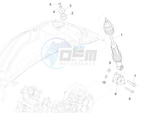 PRIMAVERA 150 4T 3V IGET ABS E4 (EMEA) drawing Rear suspension - Shock absorber/s