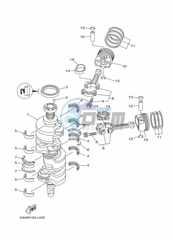 CRANKSHAFT--PISTON