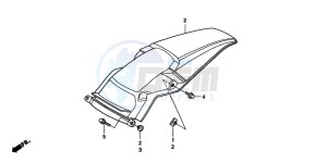 CR125R drawing REAR FENDER