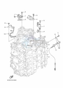 F250DETU drawing CYLINDER-AND-CRANKCASE-3