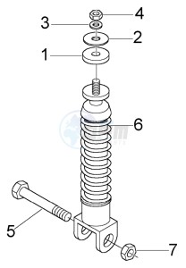 LX 50 4T drawing Rear Damper