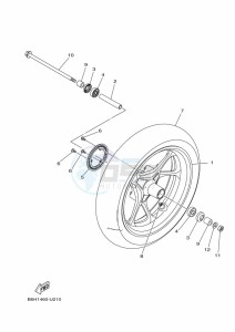 YP125RA XMAX 125 ABS (B9Y4) drawing SIDE COVER