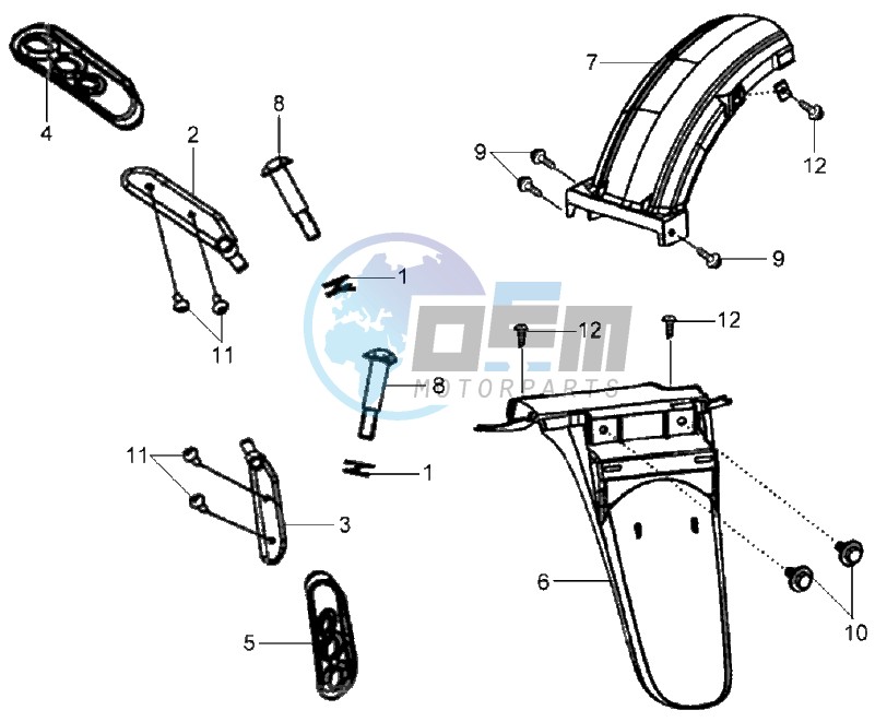 FOOTREST / RR PLATE / FENDER