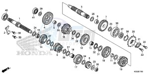 CBR250RF CBR250R Europe Direct - (ED) drawing TRANSMISSION