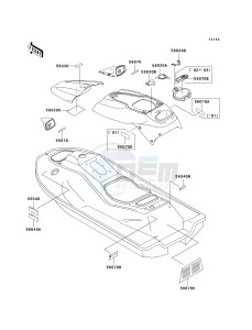 JH 1100 A [1100 ZXI] (A6-A8) [1100 ZXI] drawing LABELS