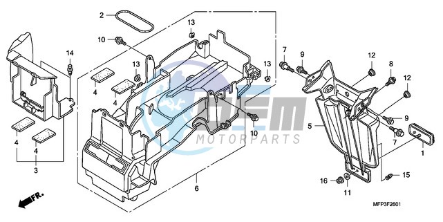 REAR FENDER (CB1300A/CB13 00SA)