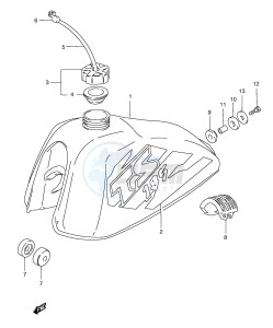 TS185ER (E1) drawing FUEL TANK (TS185ERW ERX)