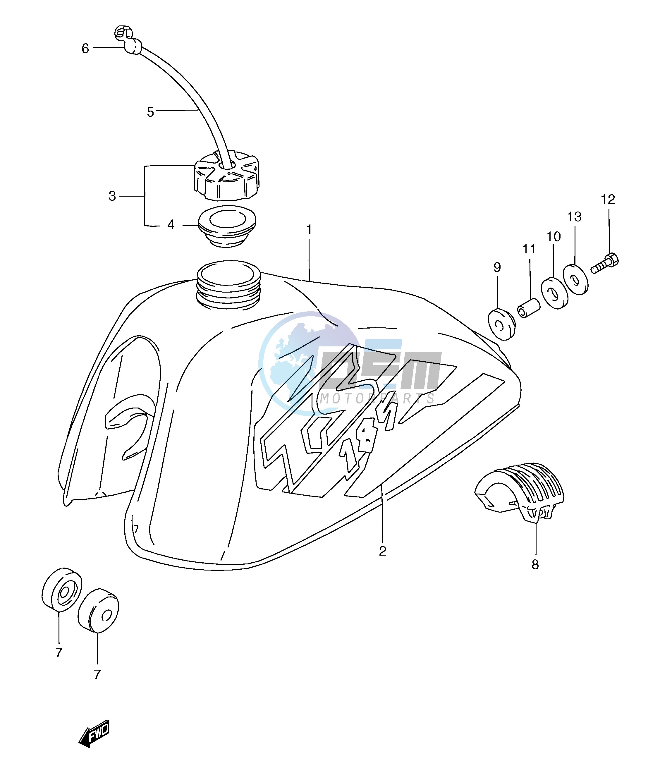 FUEL TANK (TS185ERW ERX)