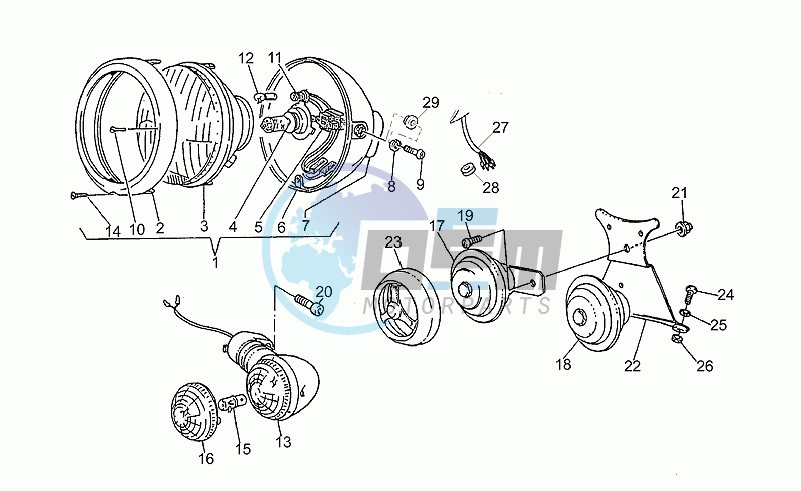 Headlight-horn