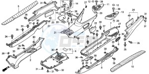 FES250 FORESIGHT drawing FLOOR PANEL/CENTER COVER