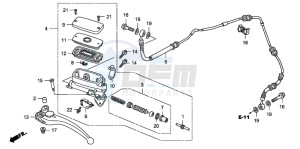 CB1300S CB1300SUPER FOUR drawing CLUTCH MASTER CYLINDER