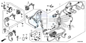 SH125DSG SH125 UK - (E) drawing WIRE HARNESS