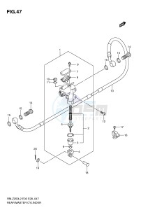 RM-Z250 (E03) drawing REAR MASTER CYLINDER