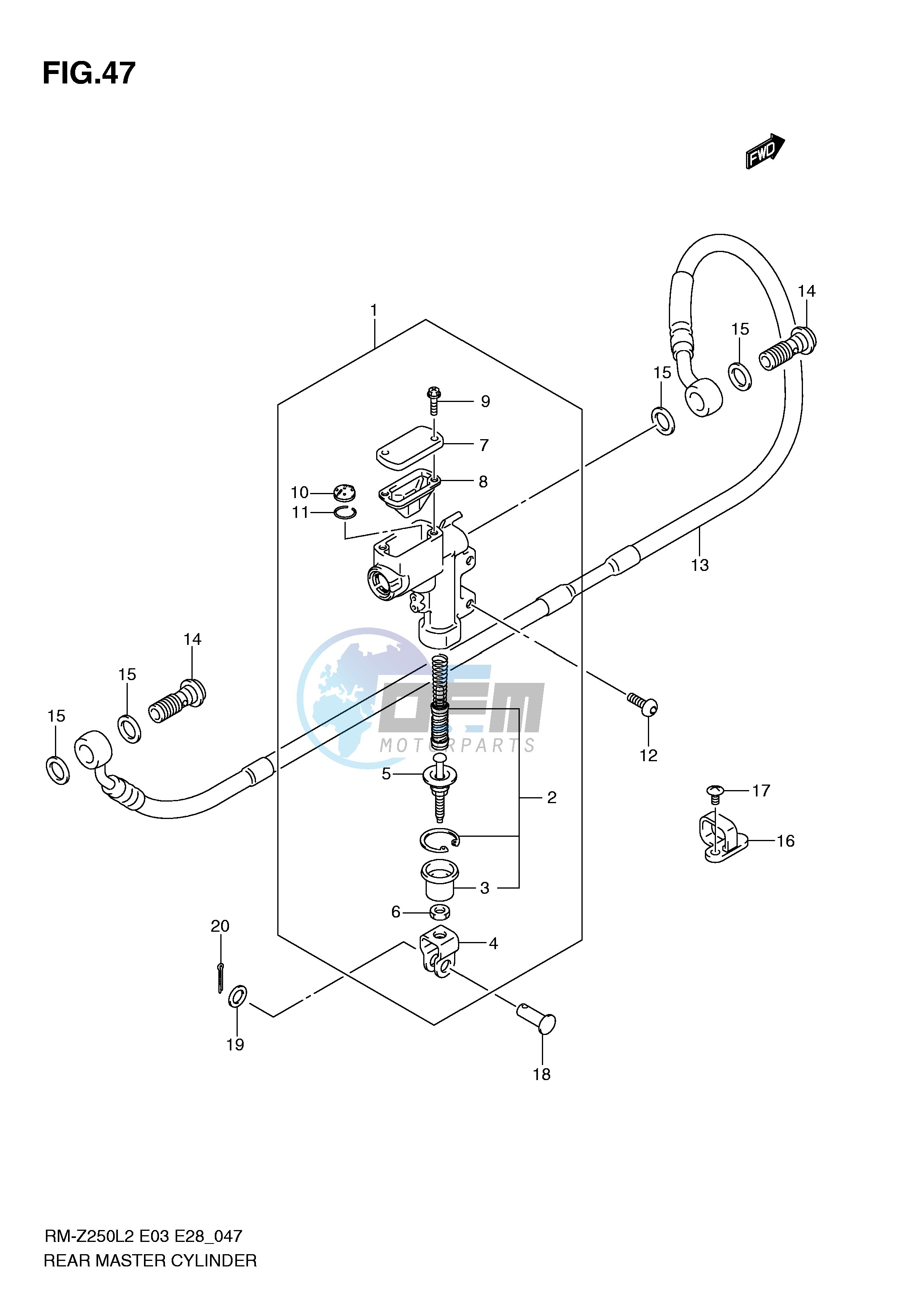 REAR MASTER CYLINDER