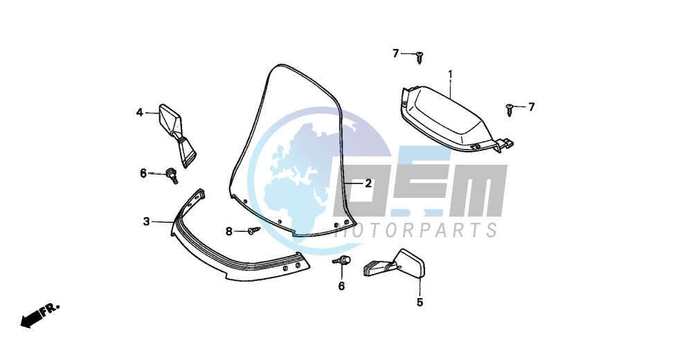 METER VISOR/WIND SCREEN