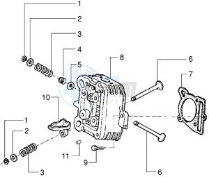 ET4 125 drawing Head - valves