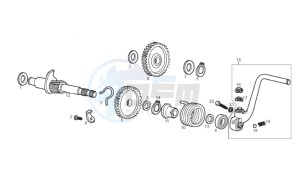 RCR_SMT 50 drawing Kick-start shaft