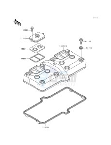 ZX 600 D [NINJA ZX-6] (D2-D4) [NINJA ZX-6] drawing CYLINDER HEAD COVER