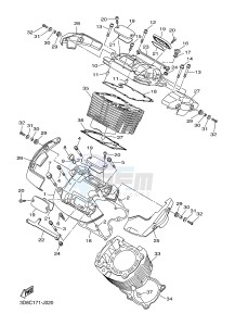 XVS1300A XVS1300A UBS MIDNIGHT STAR (1CS8) drawing CYLINDER