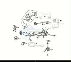 CROX 50 (AE05WB-EU) (E5) (M1) drawing WIRE HARNESS