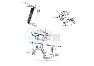 ELYSTAR TSDI - 50 cc drawing SHOCK ABSORBER STANDS