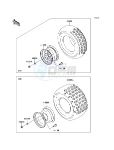 KFX700 KSV700A8F EU drawing Tires