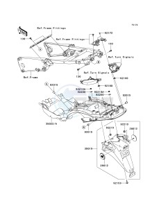 ZX 1400 A [NINJA ZX-14] (A6F-A7FA) A7F drawing REAR FENDER-- S- -