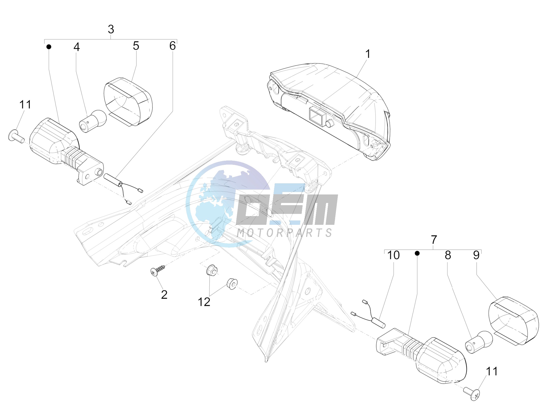 Rear headlamps - Turn signal lamps