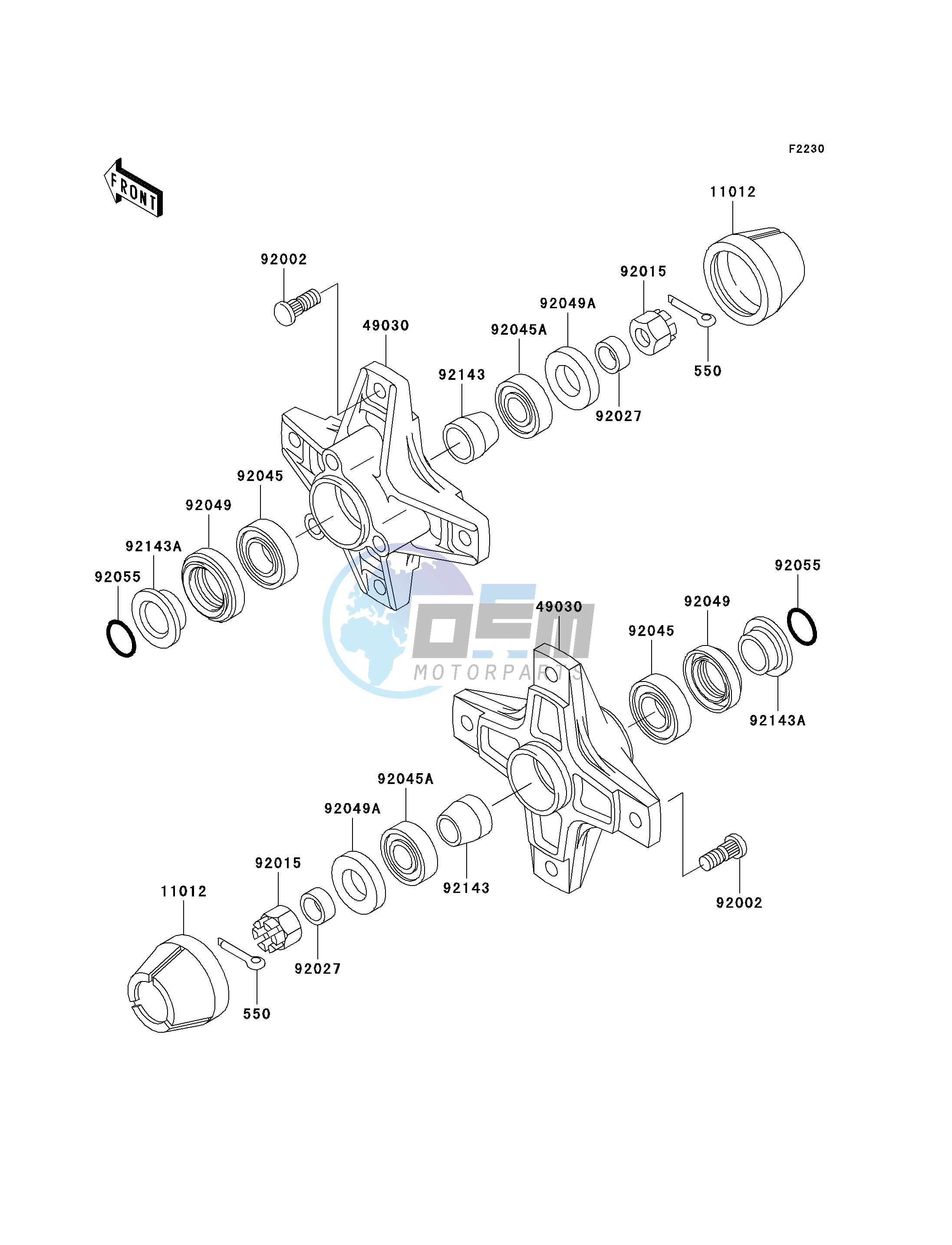 FRONT HUB