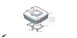 TRX250 RECON drawing CYLINDER