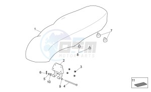 Scarabeo 400-492-500 Light drawing Saddle unit