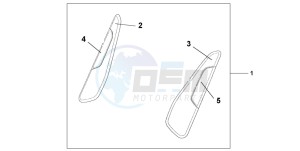 ST1300A drawing KNEE PAD SET