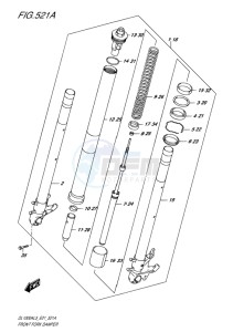 DL1000 ABS V-STROM EU drawing FRONT FORK DAMPER