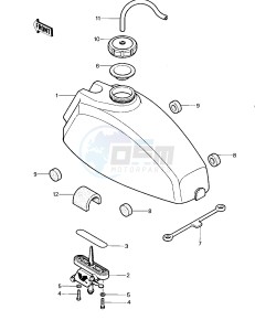 KDX 250 A [KDX250] (A1) [KDX250] drawing FUEL TANK